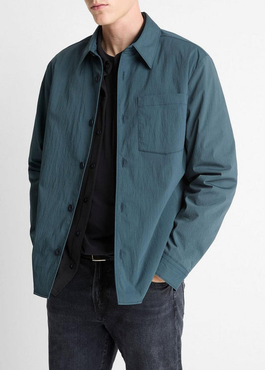 Vince Insulated Tech-Cotton Shirt Jacket - Jackets & Outerwear