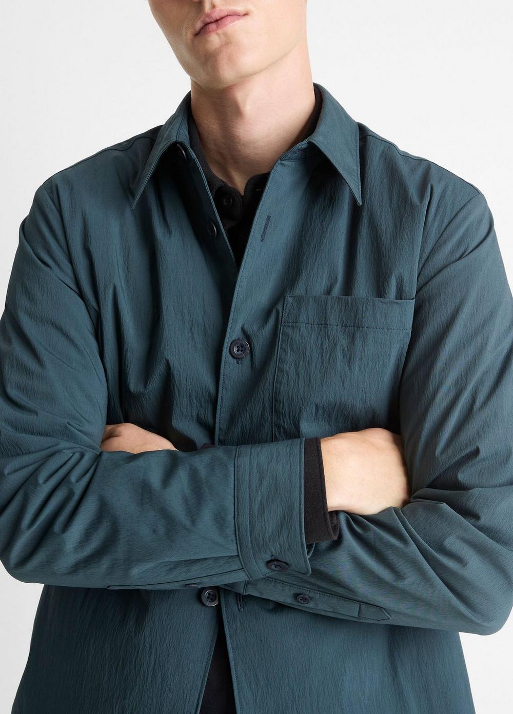Vince Insulated Tech-Cotton Shirt Jacket - Jackets & Outerwear