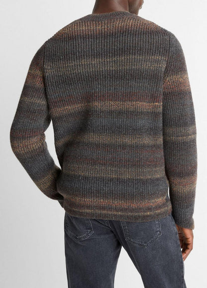 Vince Space-Dye Shaker Wool-Blend Sweater - Sweaters