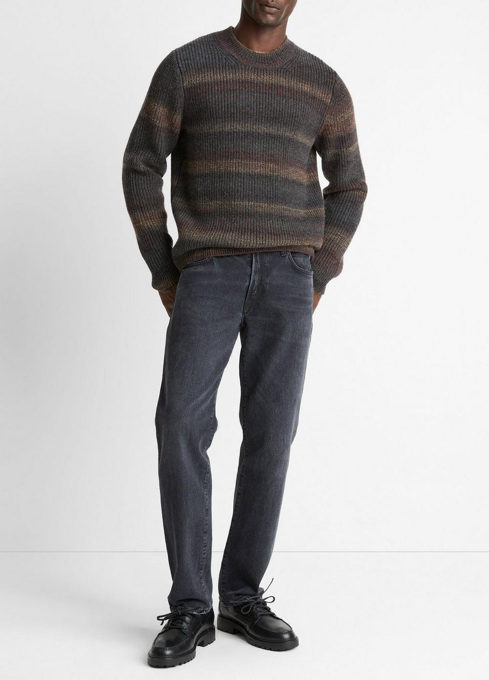 Vince Space-Dye Shaker Wool-Blend Sweater - Sweaters