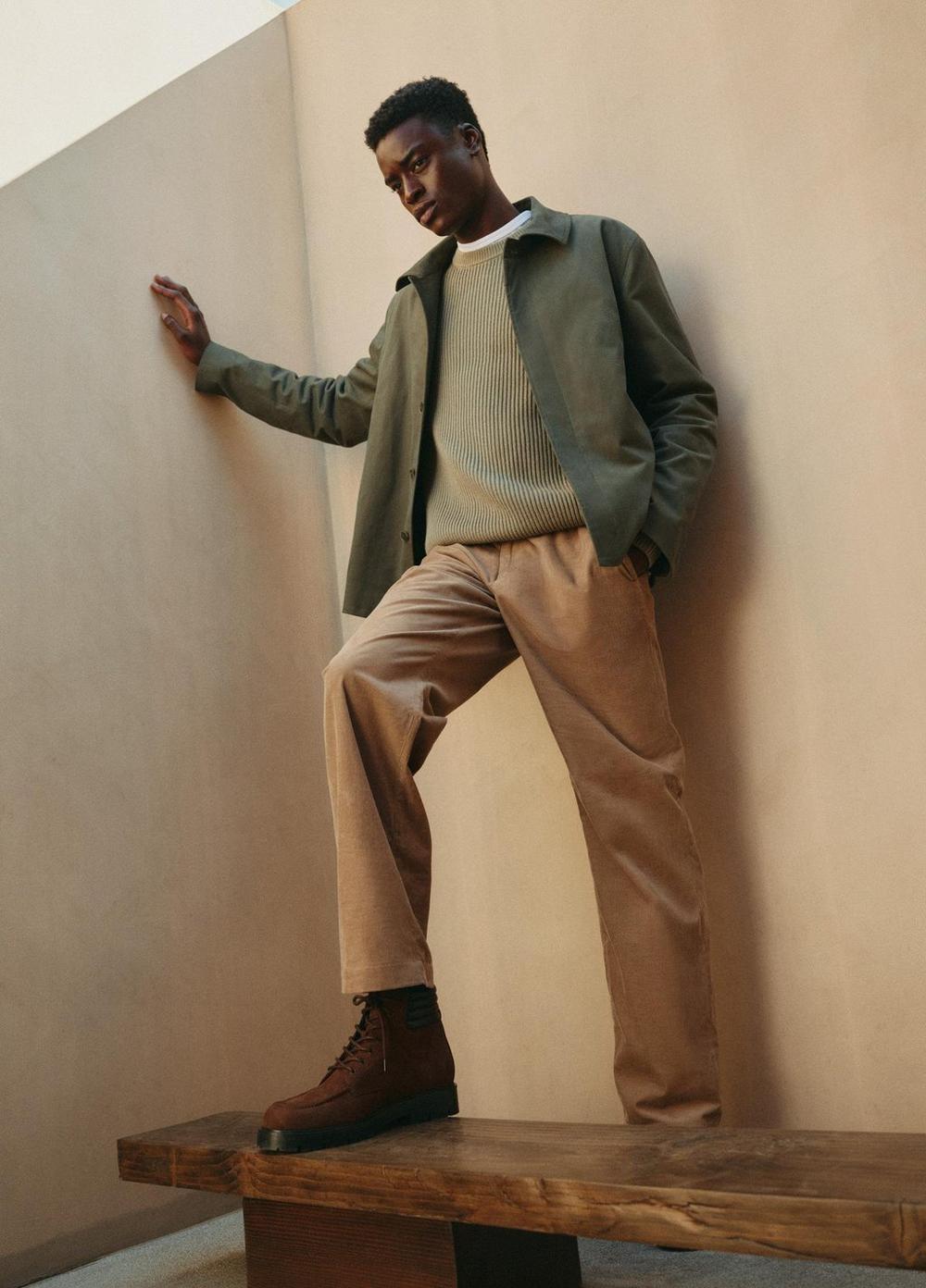 Vince Italian Peached Stretch-Cotton Jacket - Jackets & Outerwear