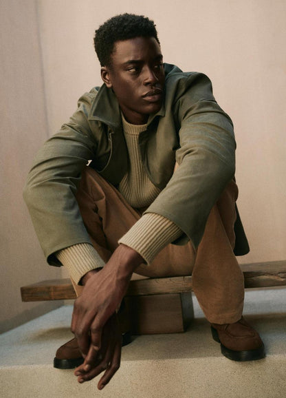 Vince Italian Peached Stretch-Cotton Jacket - Jackets & Outerwear