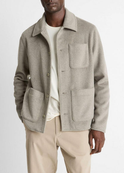 Vince Double-Knit Chore Jacket - Jackets & Outerwear