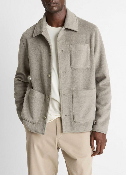 Vince Double-Knit Chore Jacket - Jackets & Outerwear