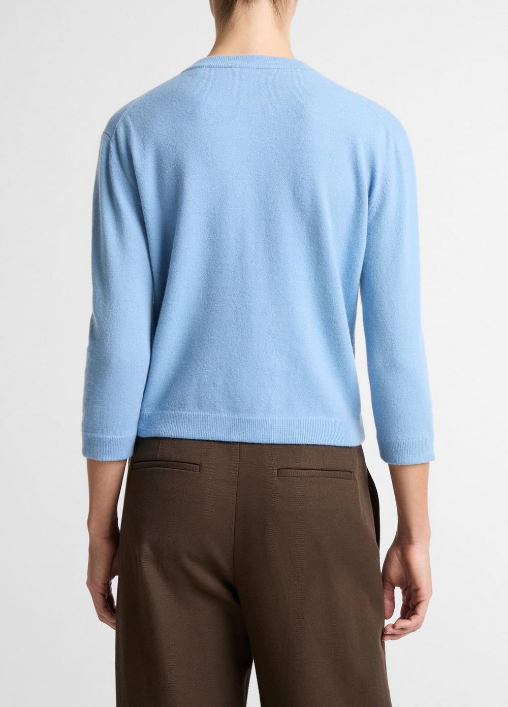 Vince Wool & Cashmere-Blend Pocket Cardigan - Sweaters