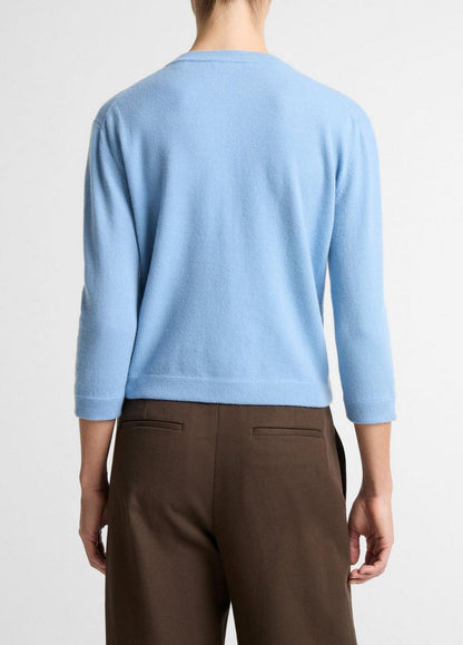 Vince Wool & Cashmere-Blend Pocket Cardigan - Sweaters
