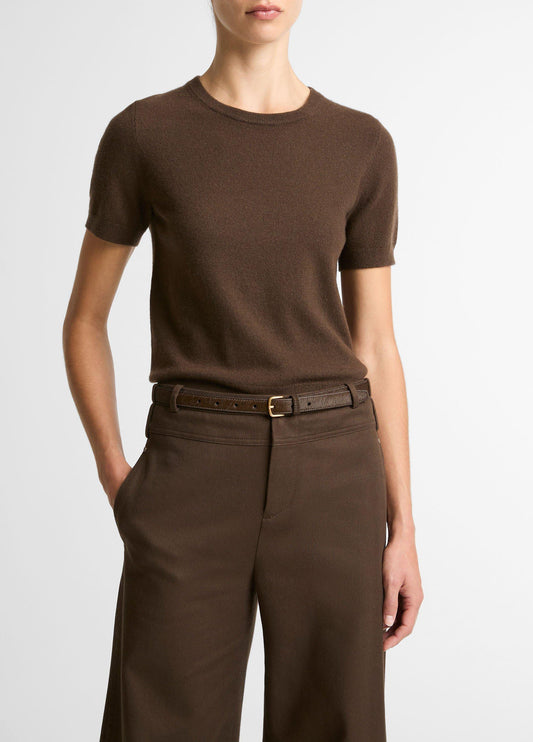 Vince Wool & Cashmere-Blend Short-Sleeve Sweater - Sweaters