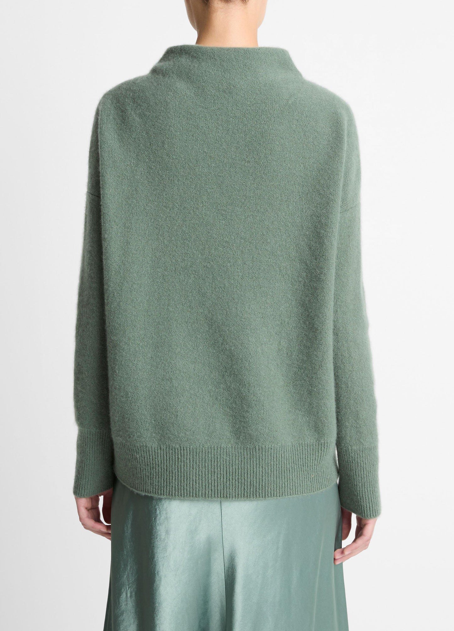 Vince Plush Cashmere Funnel-Neck Sweater - Sweaters