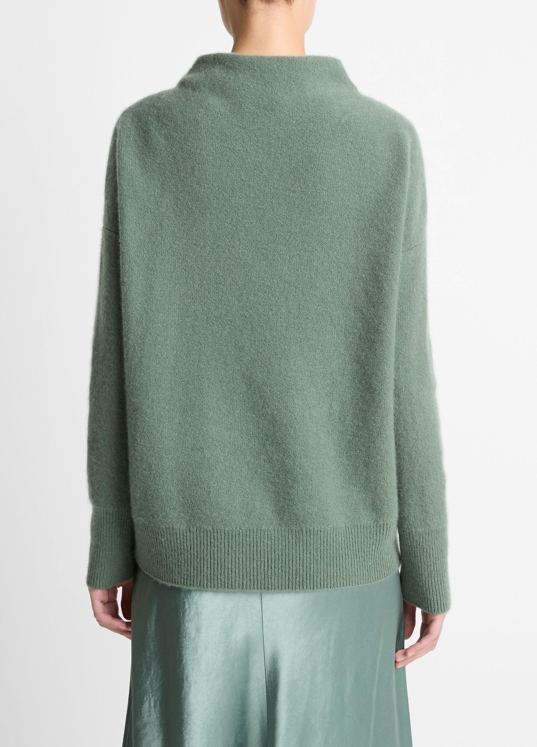 Vince Plush Cashmere Funnel-Neck Sweater - Sweaters