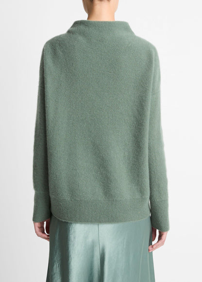 Vince Plush Cashmere Funnel-Neck Sweater - Sweaters
