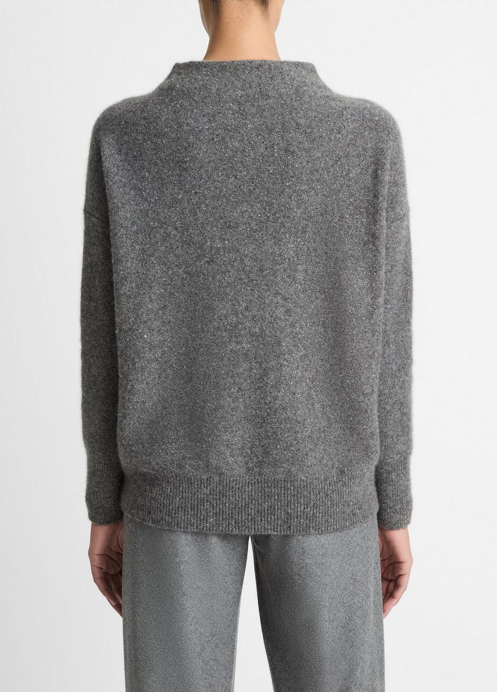 Vince Donegal Cashmere Funnel-Neck Sweater - Sweaters