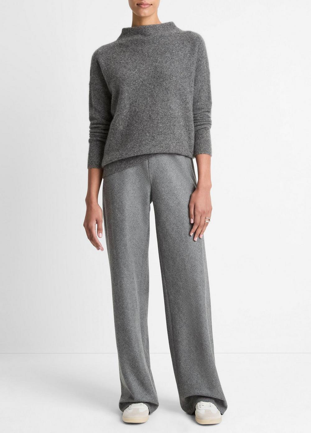 Vince Donegal Cashmere Funnel-Neck Sweater - Sweaters