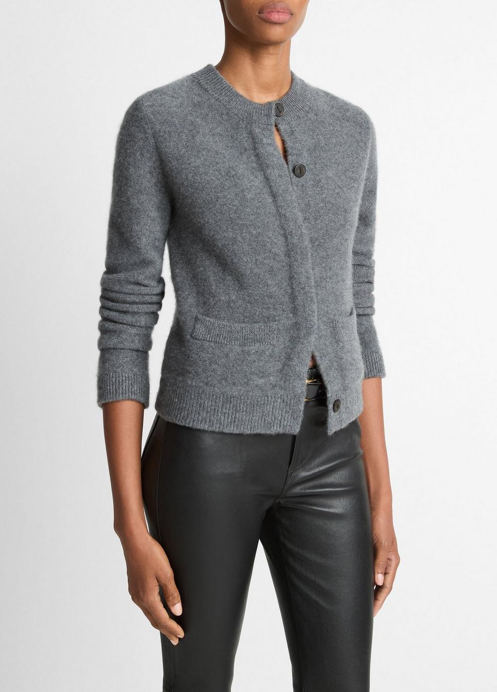 Vince Plush Cashmere Shrunken Cardigan - Sweaters