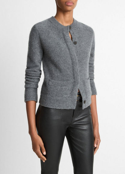 Vince Plush Cashmere Shrunken Cardigan - Sweaters