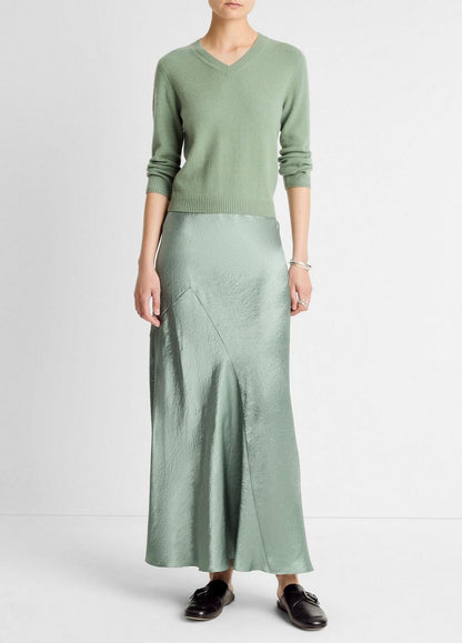 Vince Wool & Cashmere-Blend Three-Quarter-Sleeve V-Neck Sweater - Sweaters