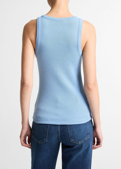 Vince Ribbed Scoop-Neck Tank - Shirts & Tees