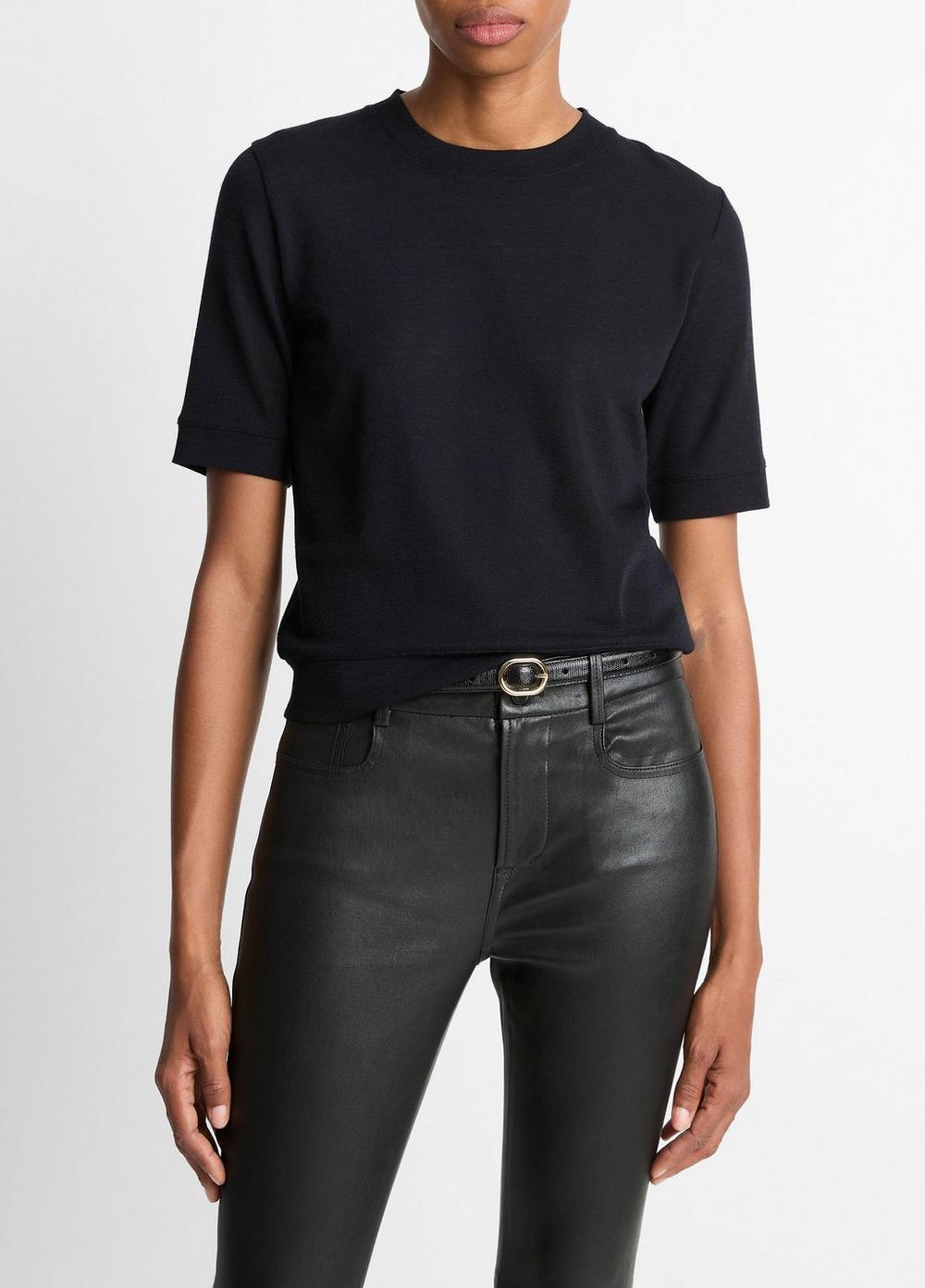 Vince Wool Shrunken T-Shirt - Women