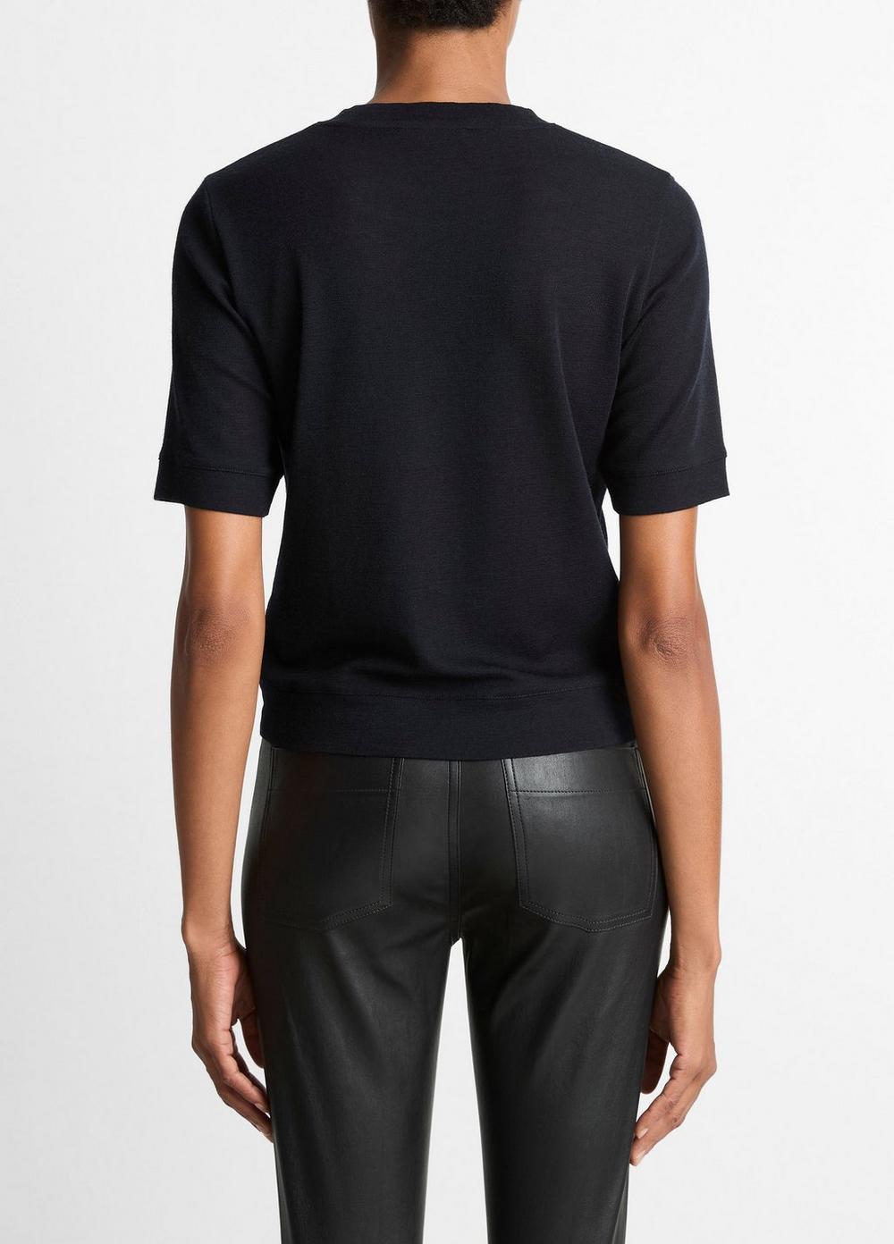 Vince Wool Shrunken T-Shirt - Women