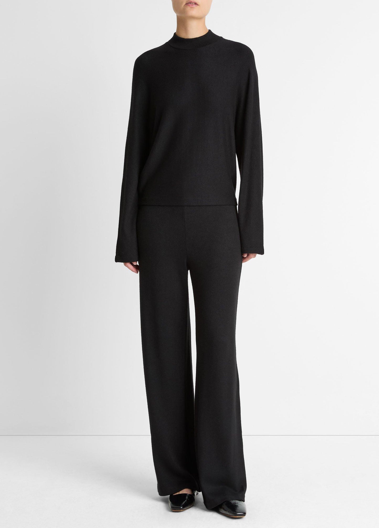 Vince Cozy Dolman-Sleeve Mock-Neck Top - Shirts & Tees