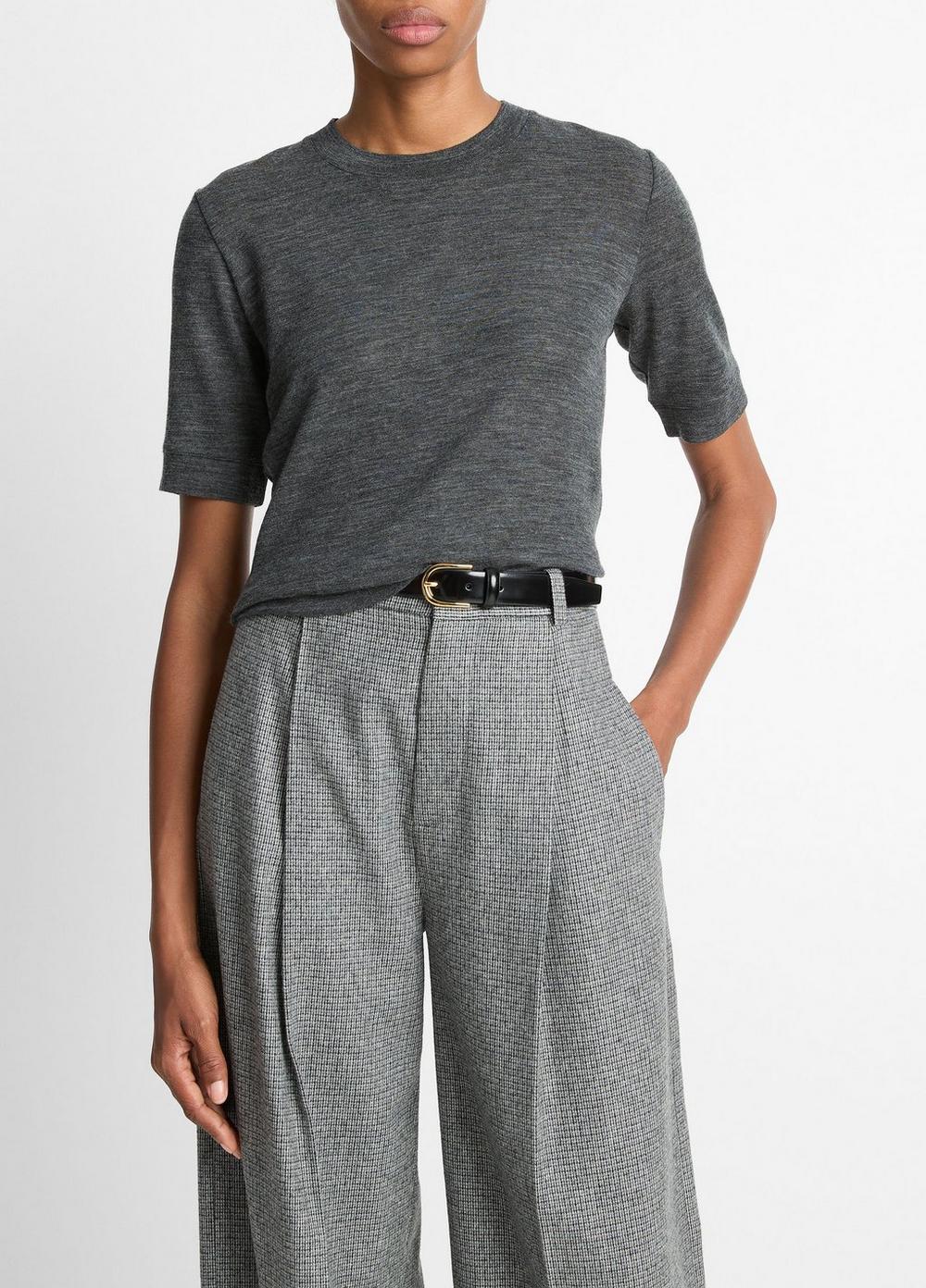 Vince Wool Shrunken T-Shirt - Women