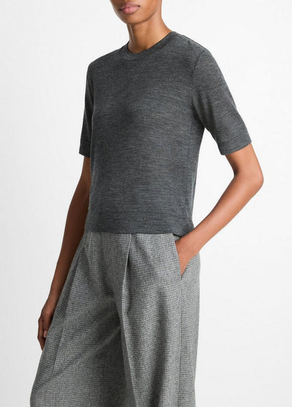Vince Wool Shrunken T-Shirt - Women