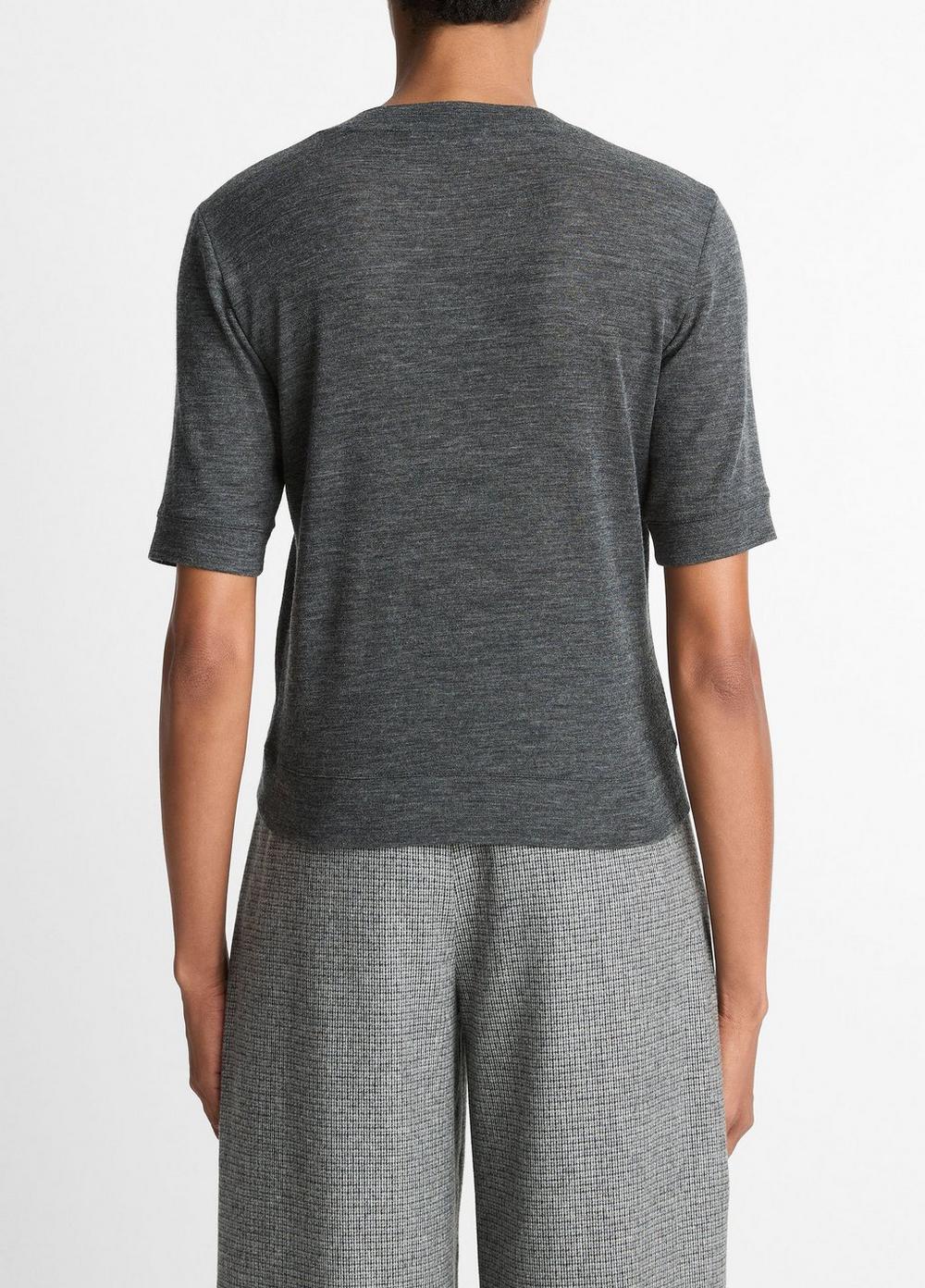 Vince Wool Shrunken T-Shirt - Women