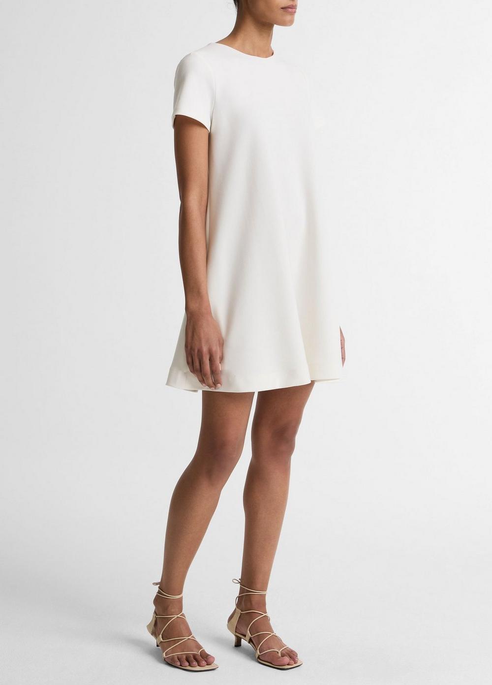 Vince Bias Short-Sleeve Dress - Dresses & Skirts