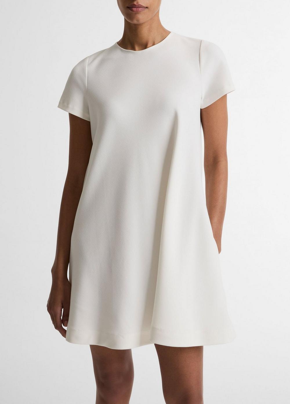 Vince Bias Short-Sleeve Dress - Dresses & Skirts