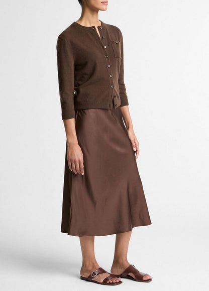Vince Matte Satin Slip Skirt - Dresses & Skirts