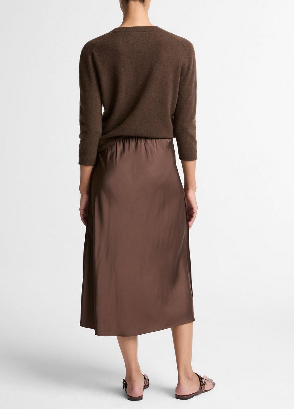 Vince Matte Satin Slip Skirt - Dresses & Skirts