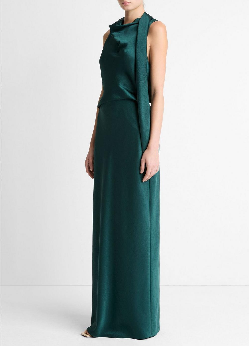 Vince Satin Bias Column Skirt - Dresses & Skirts