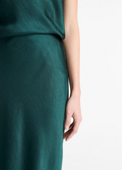 Vince Satin Bias Column Skirt - Dresses & Skirts