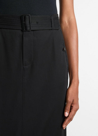 Vince Cotton Trench Pencil Skirt - Dresses & Skirts