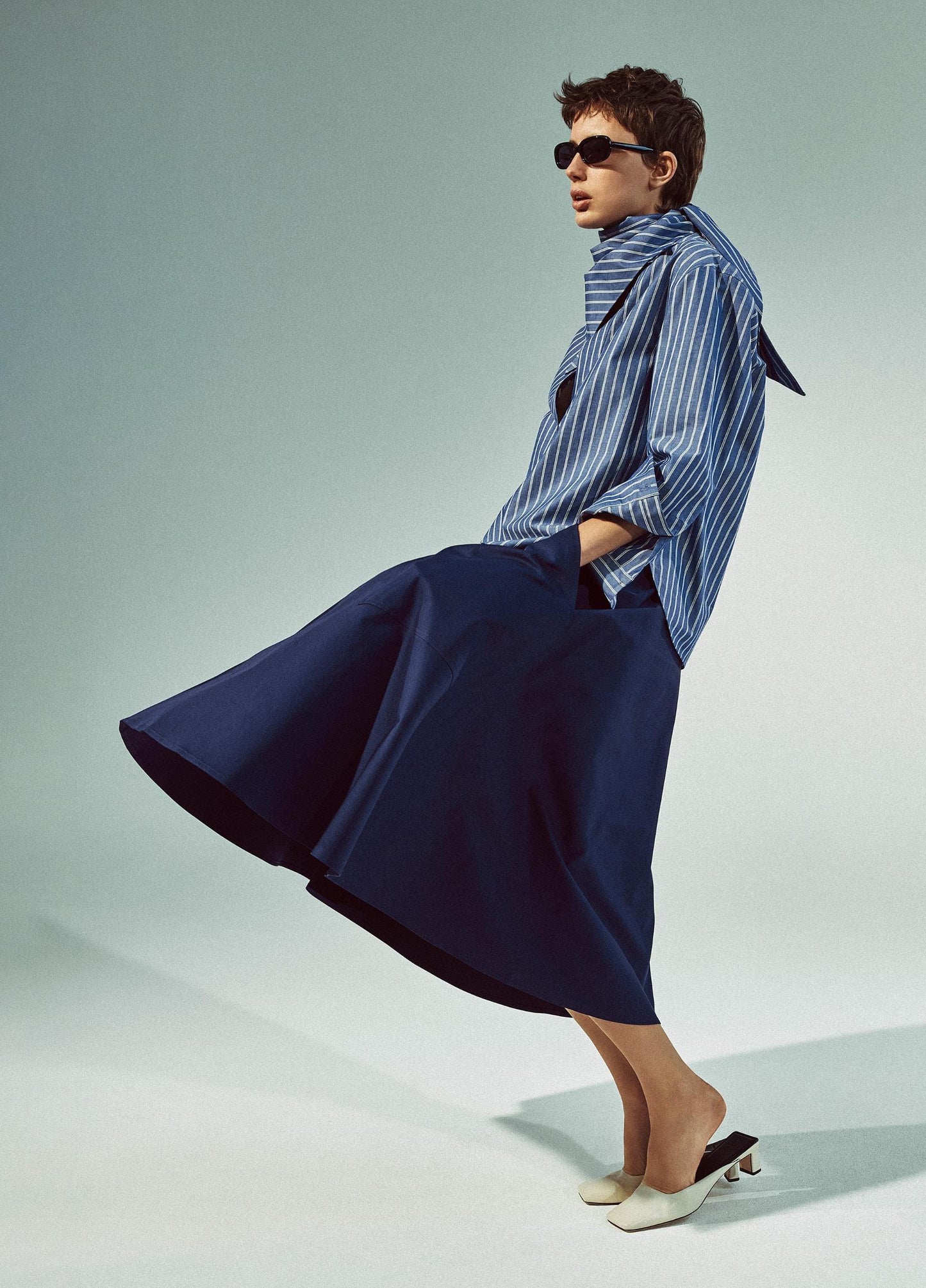 Vince Cotton Full Skirt - Dresses & Skirts