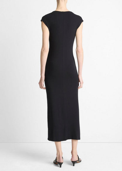 Vince Jersey Draped Cowl-Neck Dress - Dresses & Skirts