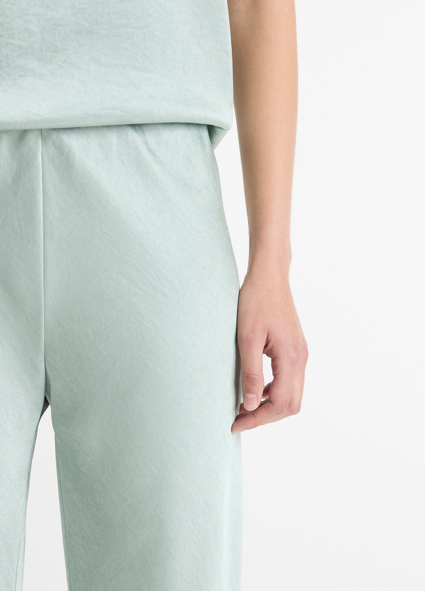 Vince Colette High-Rise Fluid Satin Bias Pant - Pants & Shorts