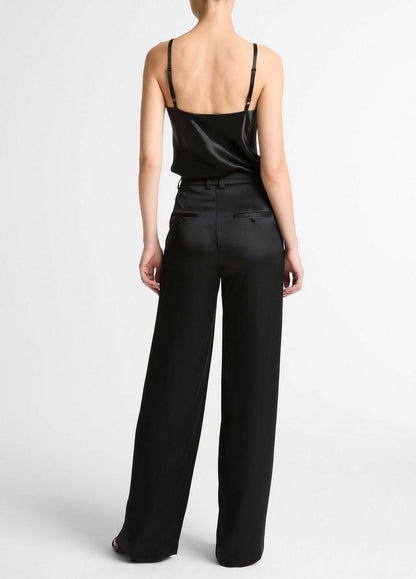 Vince Satin High-Waist Trouser - Pants & Shorts