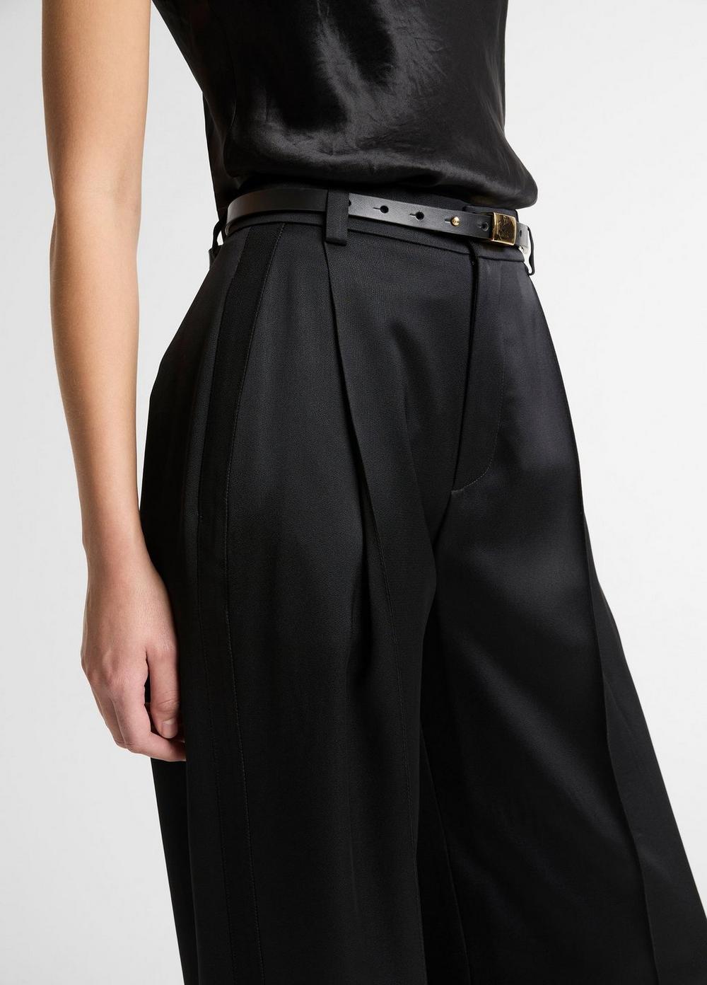 Vince Satin High-Waist Trouser - Pants & Shorts