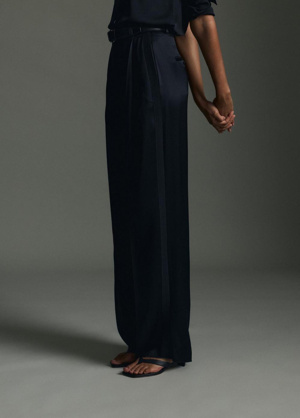 Vince Satin High-Waist Trouser - Pants & Shorts