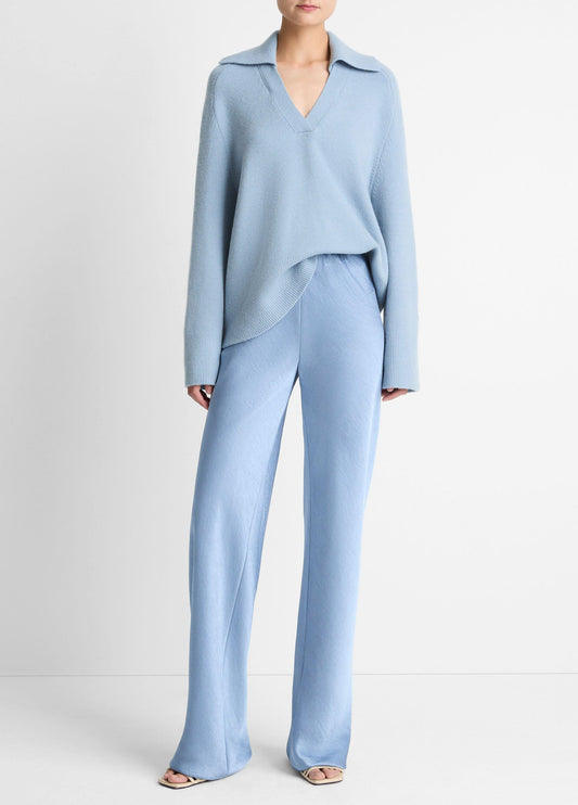 Vince Colette High-Rise Fluid Satin Bias Pant - Pants & Shorts