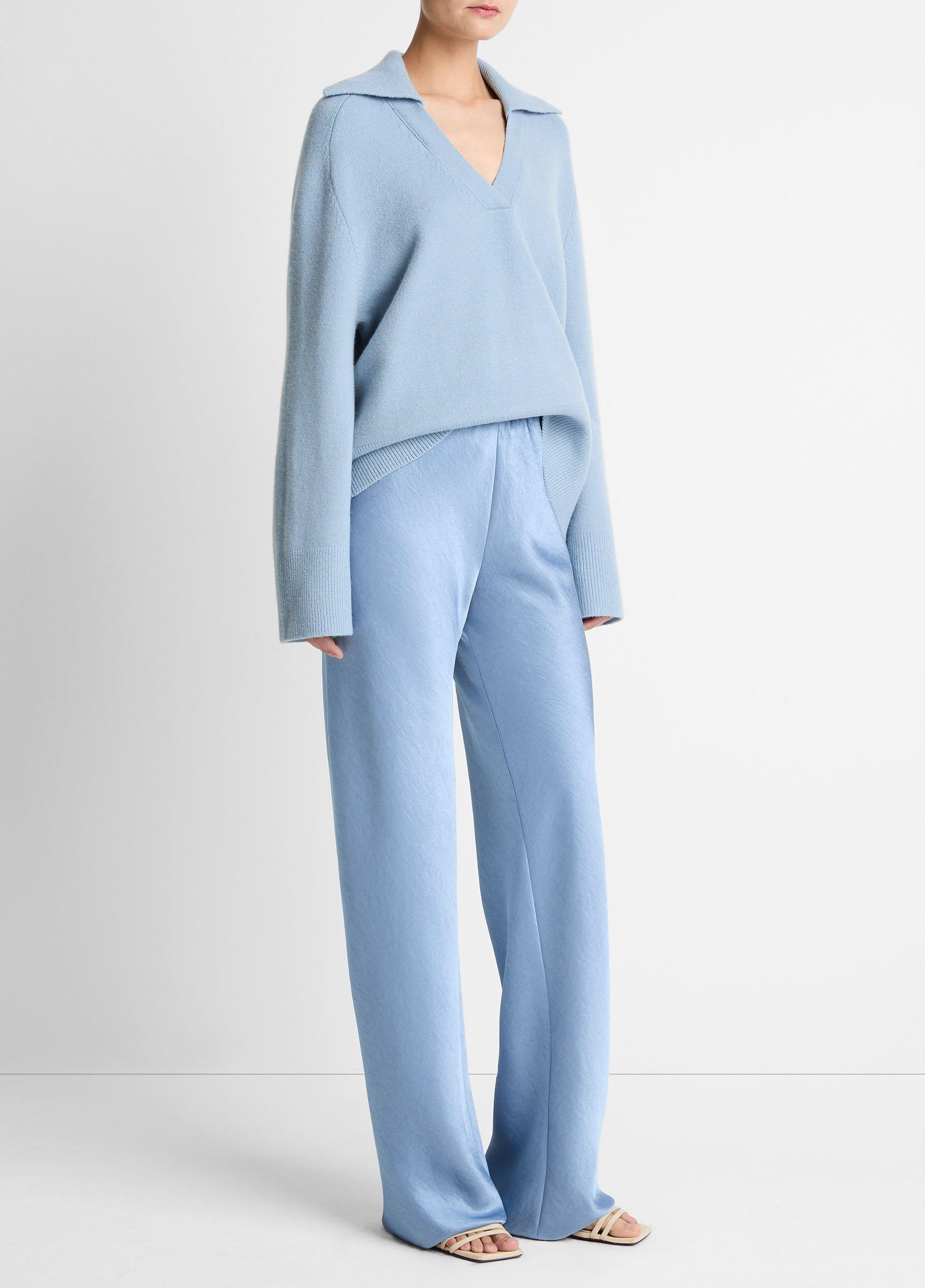 Vince Colette High-Rise Fluid Satin Bias Pant - Pants & Shorts