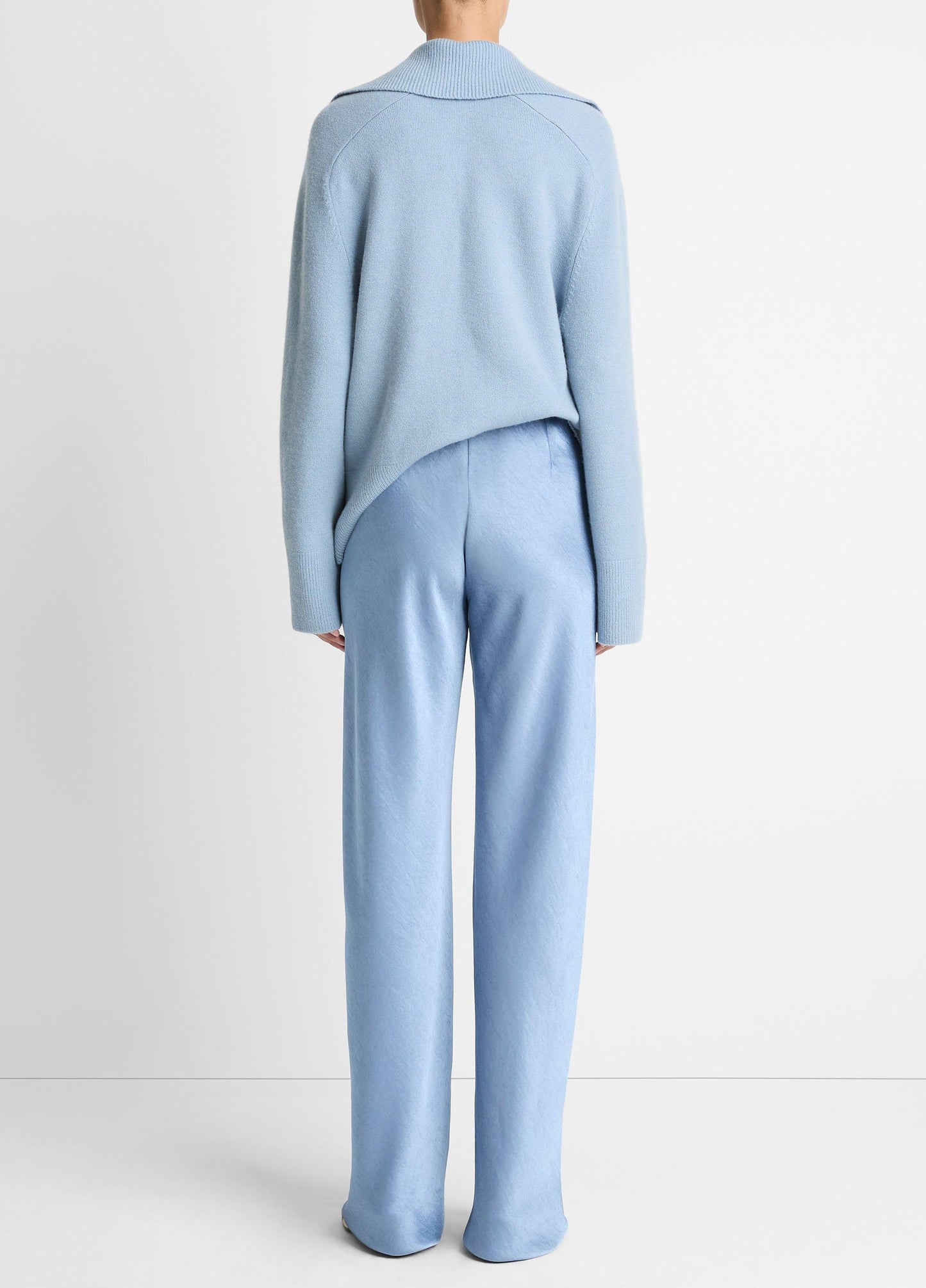 Vince Colette High-Rise Fluid Satin Bias Pant - Pants & Shorts