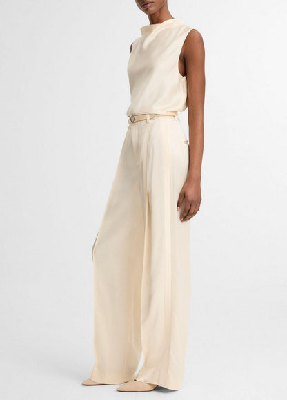 Vince Satin High-Waist Trouser - Pants & Shorts