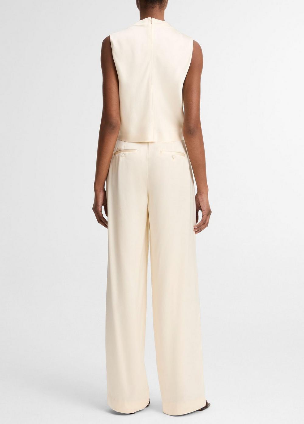 Vince Satin High-Waist Trouser - Pants & Shorts