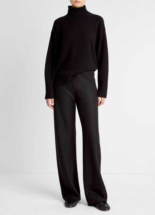 Vince Italian Wool-Blend High-Waist Bias Pant - Pants & Shorts