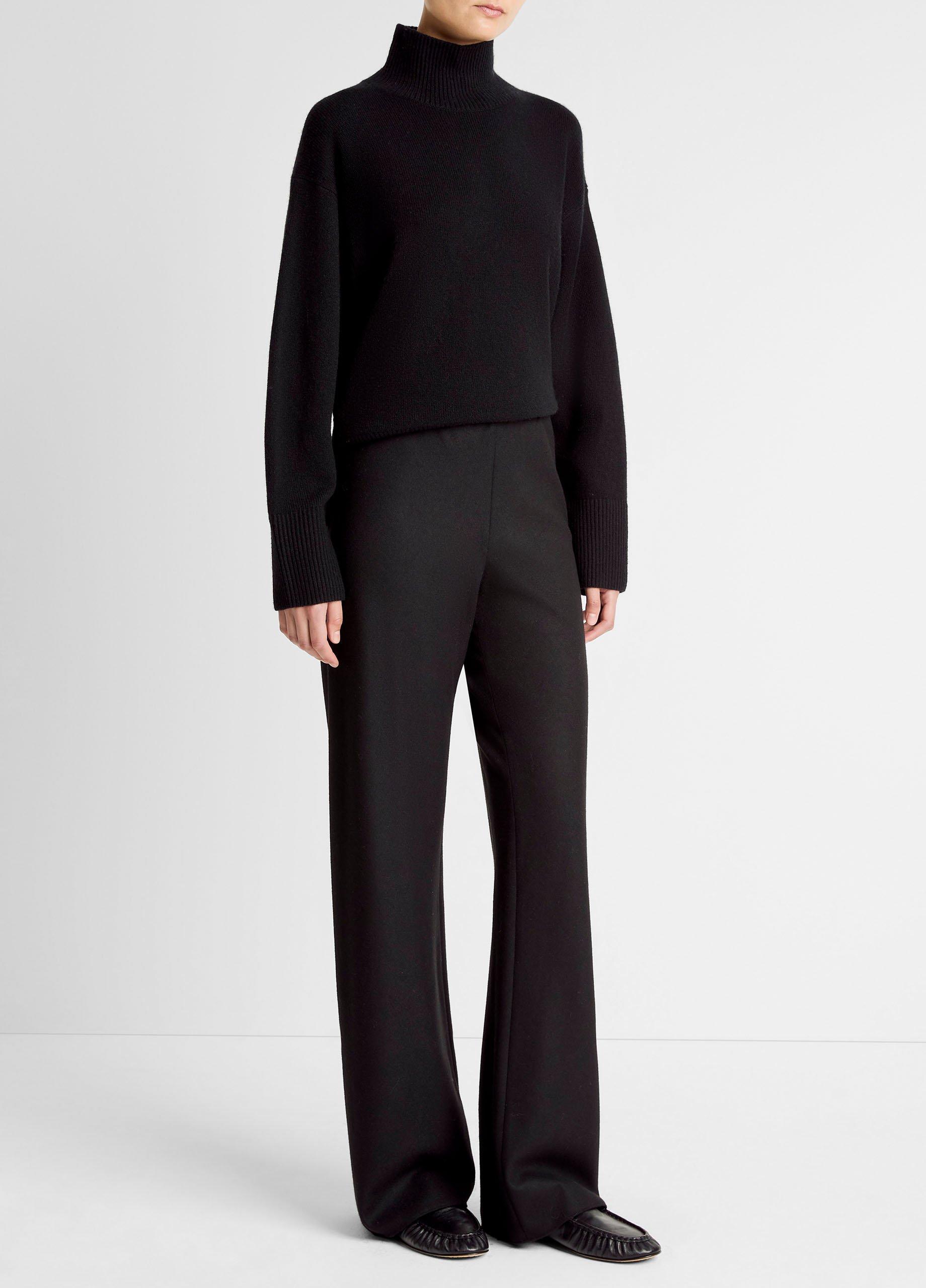 Vince Italian Wool-Blend High-Waist Bias Pant - Pants & Shorts