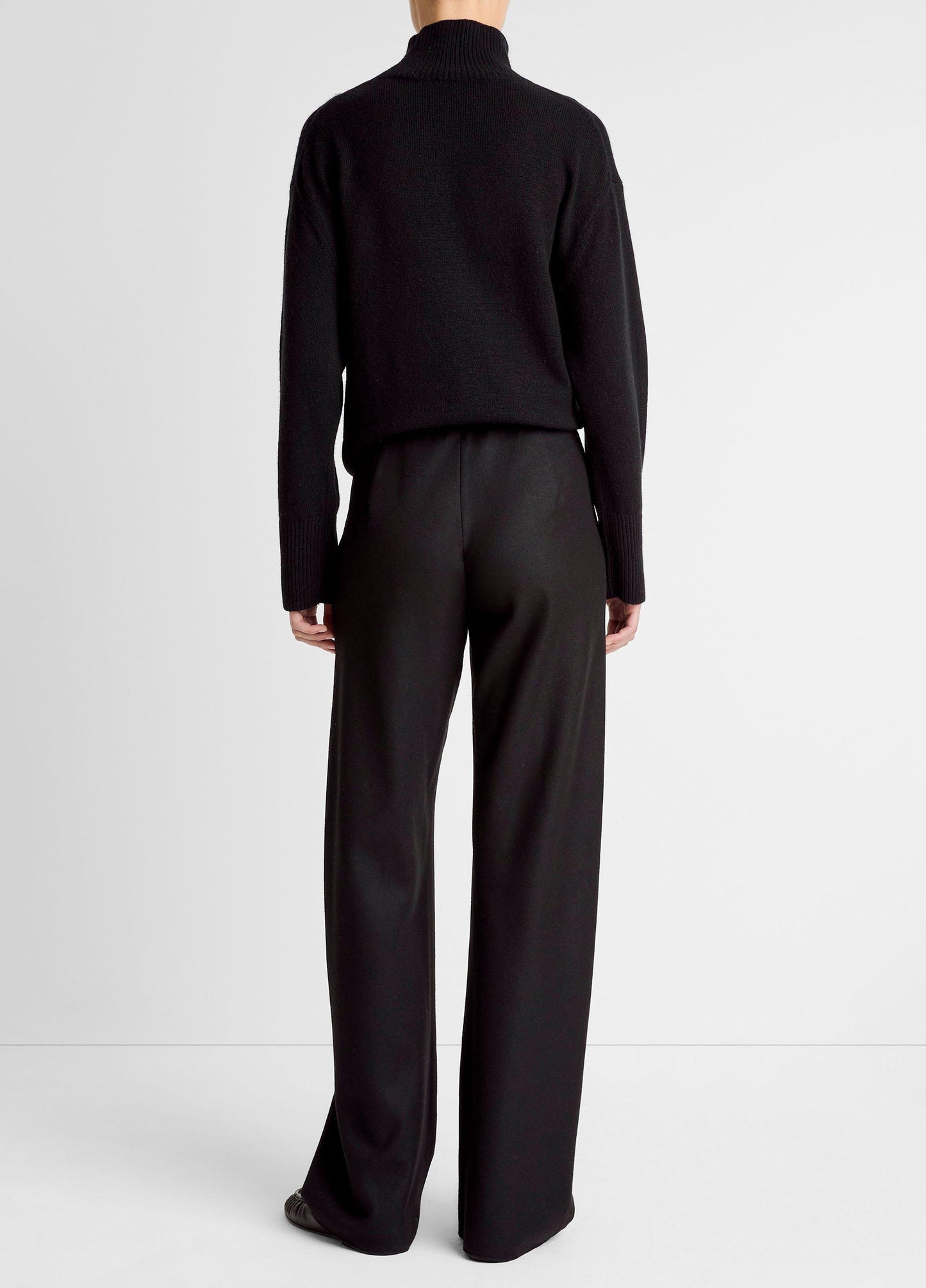 Vince Italian Wool-Blend High-Waist Bias Pant - Pants & Shorts