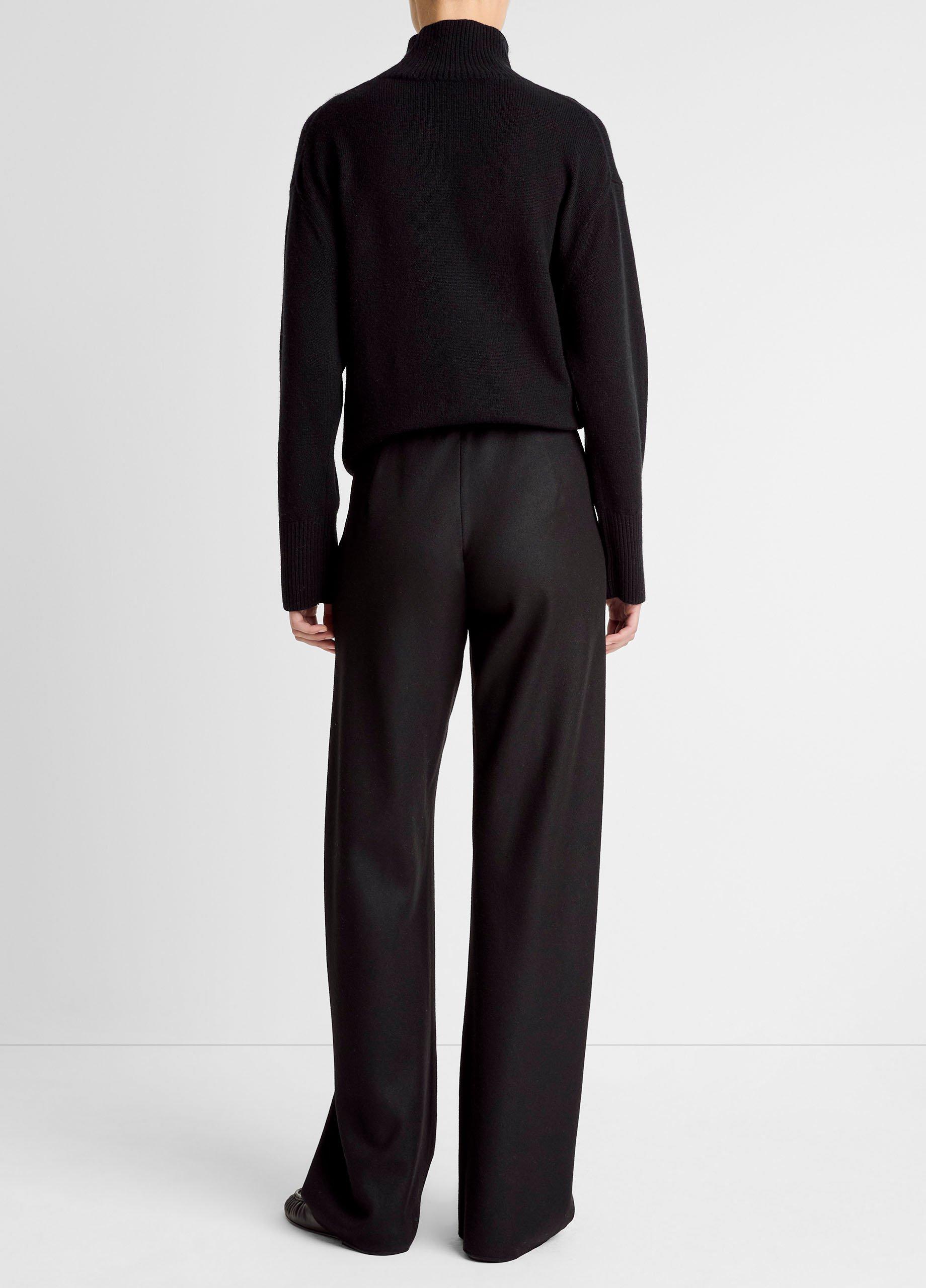 Vince Italian Wool-Blend High-Waist Bias Pant - Pants & Shorts