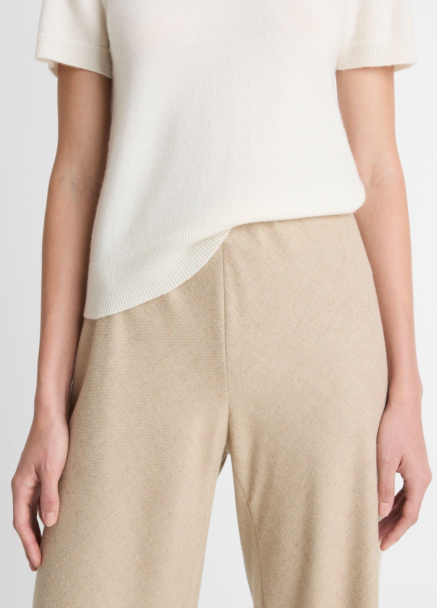 Vince Italian Wool-Blend High-Waist Bias Pant - Pants & Shorts