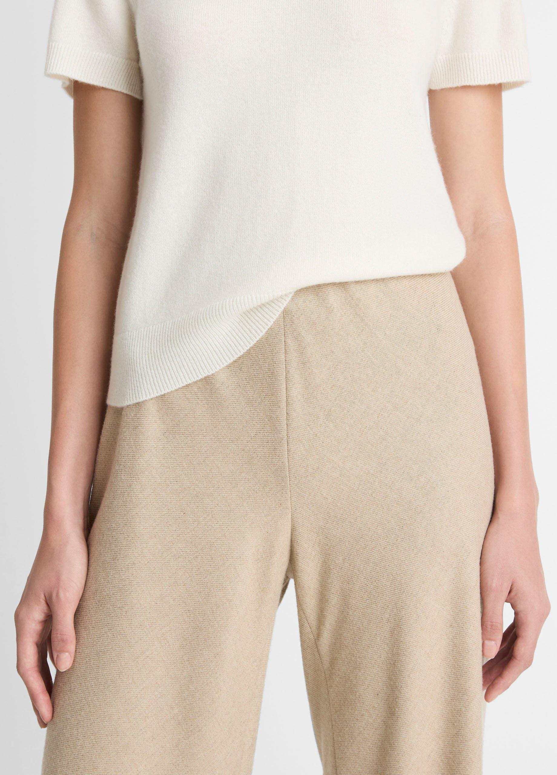 Vince Italian Wool-Blend High-Waist Bias Pant - Pants & Shorts
